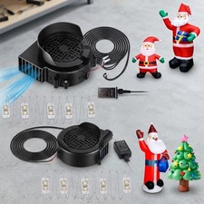 2-Pack Inflatable Fan Replacement, 1.5A Air Fan Blower with 2.0A Adapter and ...