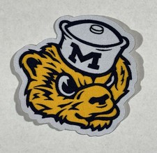 Michigan Wolverine Woven Iron-On Patch - Big Discount On 5 Or More. Go Blue