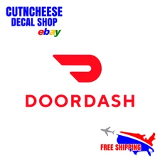 Doordash Delivery Decal, Custom cut Vinyls sticker
