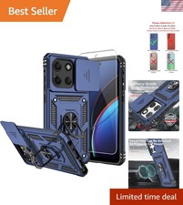 Stylish Blue Bumper Case for Moto G Stylus 5G 2025 with Screen  Camera Guards
