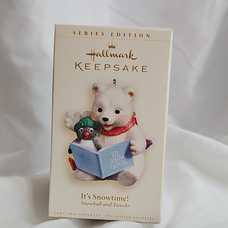 Hallmark Keepsake It’s Snowtime! Snowball & Tuxedo Polar Bear Ornament