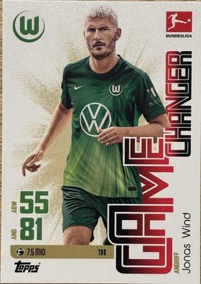 Topps Match Attax BUNDESLIGA 25/26 NR. 198 Jonas Wind GAME CHANGER