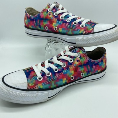 Converse Chuck Taylor All Star Pixels Women s 8 Men's 6 Bright Colors Sneakers