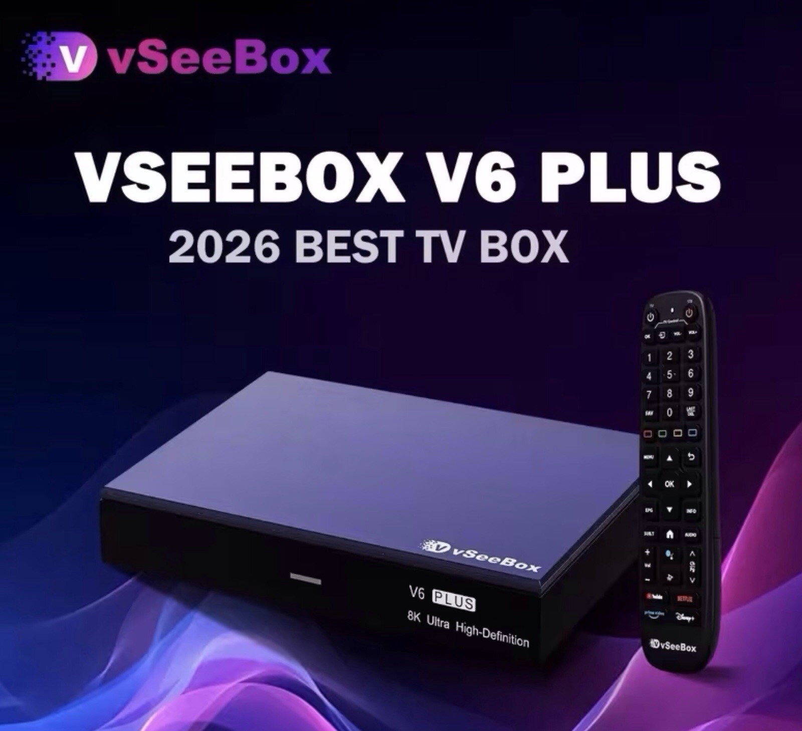 vSeeBox V6 Plus - Brand New - Sealed - Newest Model Vsee Streaming Box