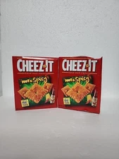 Cheez-It Baked Snack Cheese Crackers Hot & Spicy, 7 Oz Pack of 2. Boxes Damaged