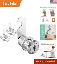 Easy Install 2 Pack Cabinet Locks - Secure Your Drawers with Keyed Alike Locks