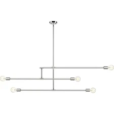 Z-Lite 731-5CH Modernist 5 Light 4.75 inch Chrome Chandelier Ceiling Light