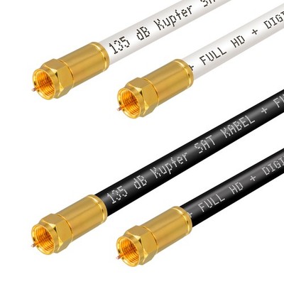 Koaxial Kabel Antennenkabel Kupfer Sat 135dB F-Stecker 5-Fach Satelliten Modem
