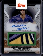 2025 Topps Pro Debut Chrome Walker Jenkins Memorabilia Autograph Relic /10