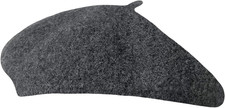 Women Wool Beret Hat French Style Solid Color