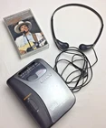 Sony Walkman WM-FX123 George Strait Cassette + corded headphones MDR W08