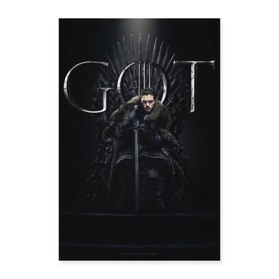 Game Of Thrones Jon Schnee GOT Poster 60x90 cm, One size, Weiß