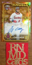 2024 Topps Chrome Trey Cabbage #CGA-TC Gilded Gold Refractor auto /99