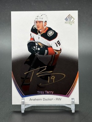 2021-22 SP Authentic Black Autograph #22 TROY TERRY Anaheim Ducks Auto