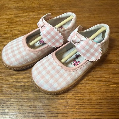 Livie & Luca Knotty Classic Pink Gingham Size 9 Youth