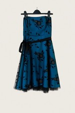 Bay Trading Vintage Dress Teal Blue-Green UK 14 Y2K Xmas Party 2005