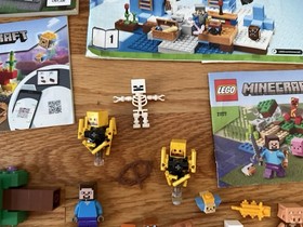 Lot of RARE LEGO Minecraft Minifigures + Sets 21183 21185 21131 21124 21252 More