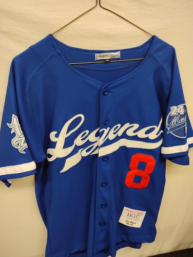 Headgear Classics Kobe Bryant 1996-2016 Blue Mamba Baseball Jersey Size XS - Picture 24 of 24
