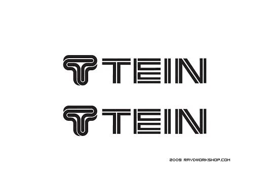 Calcomanía adhesiva troquelada de vinilo con logotipo de suspensión Tein Foto 2 de 2