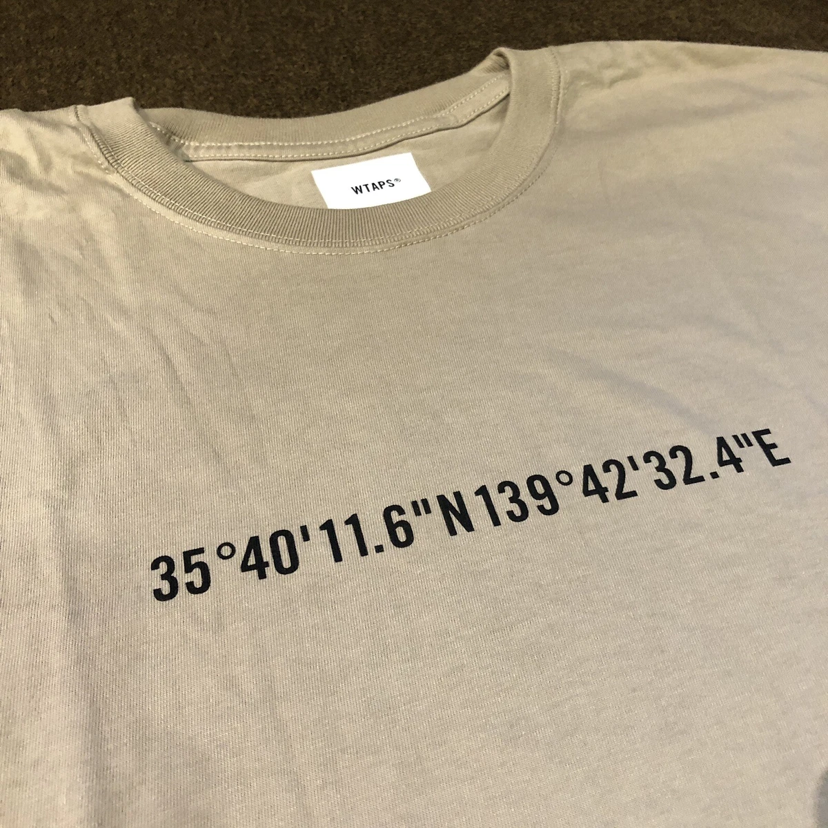 WTAPS GPS T-Shirt Size XL 04 Beige Made in Japan BRAND NEW W/ TAG