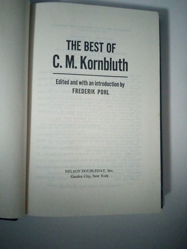 The Best of C.M. Kornbluth edited by Frederik Pohl - 1976 BCE Nelson Doubleday - Picture 6 of 9