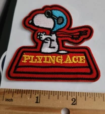 Snoopy Flying Ace Embroidered Iron/Sew On Patch