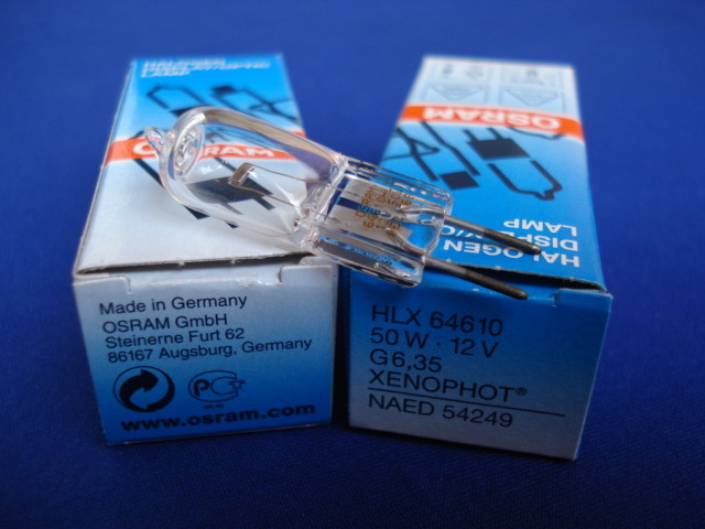 Ampoule Lampe à Fente Microscope 12V 50W - Modèle 64610 (G6.35) Pour équipement Ophtalmique