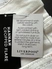 Liverpool Los Angeles Jeans Womens 14/32 White Hannah Crop Flair NWT Frayed Hem — photo 6