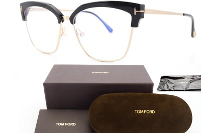 TOM FORD Sonnenbrille TF5547-B 001 54-15 140 *0 Cateye Art Black Gold Optic