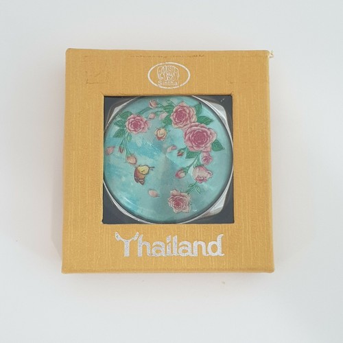 Makeup Mirror Cosmetic Pocket Portable Thailand Souvenir Compact Keepsake Handy
