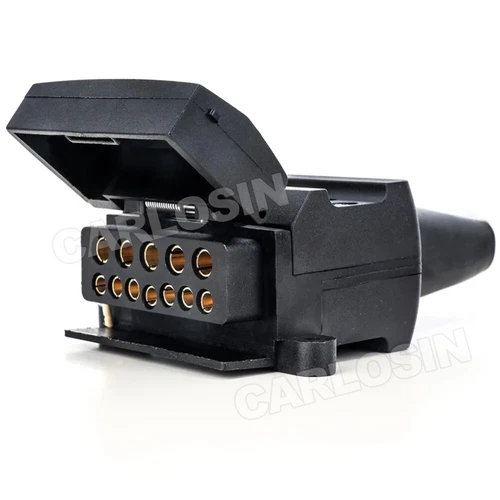 12 Pin Flat Trailer Socket Plug Set Connector Trailer Caravan Camper Adaptor AU - Picture 4 of 9