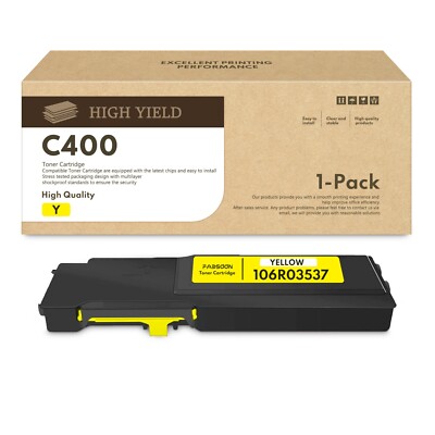 FADSOON  Replacement Yellow Toner 106R03537 for Xerox VersaLink C400 C405, 1-PK