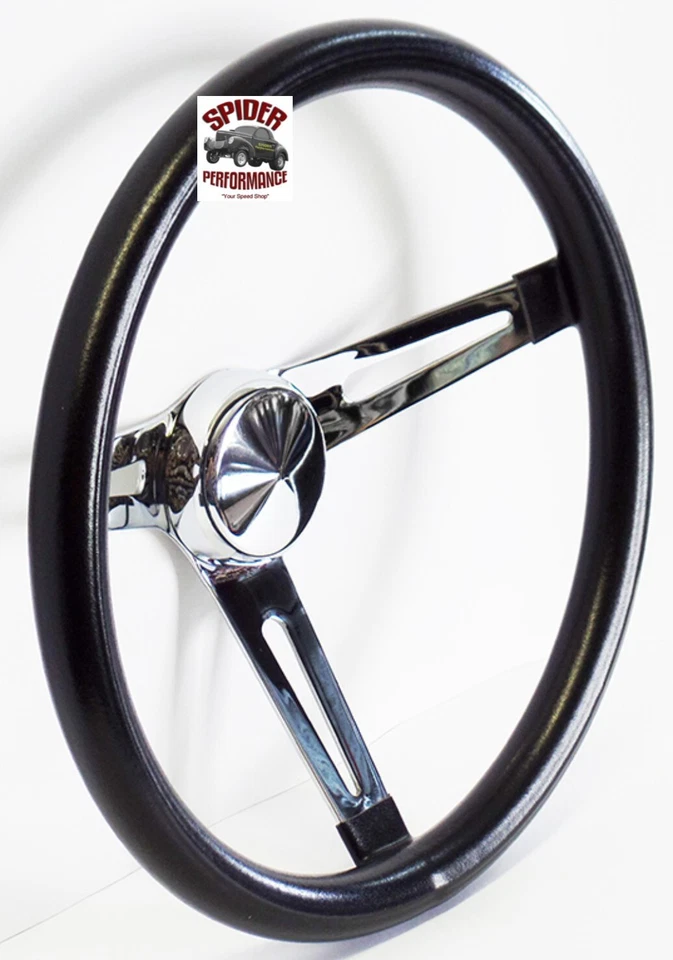 1974-1993 Volkswagen steering wheel 13 1/2" MUSCLE CAR CHROME - Image 2 of 4