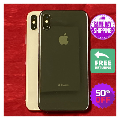 Apple iPhone X iOS LTE At&t  Unlocked  Verizon  T-Mobile  64GB 256GB Smartphone