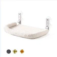 Mewoofun Soft Cat Window Perch Cat Hammock for Window with 4 Strong Suction Cups