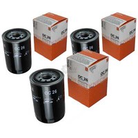 3X Mahle / Knecht ÖLfilter OC 26 Oil Filter