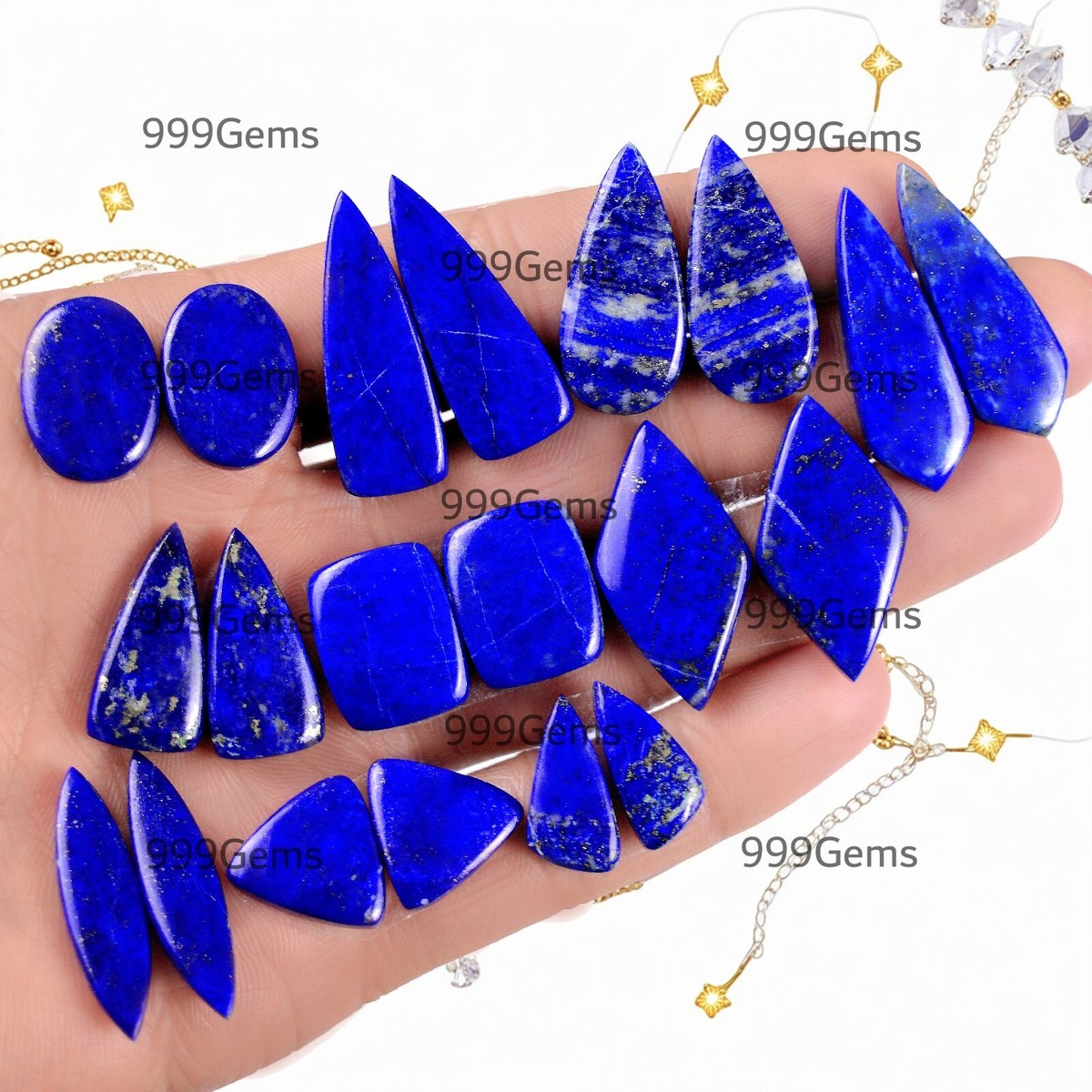Lapis Lazuli The BEST アルバム　2枚セット Lapis Lazuli Gemstone Matched 20 Pairs Lot For Silver Earrings