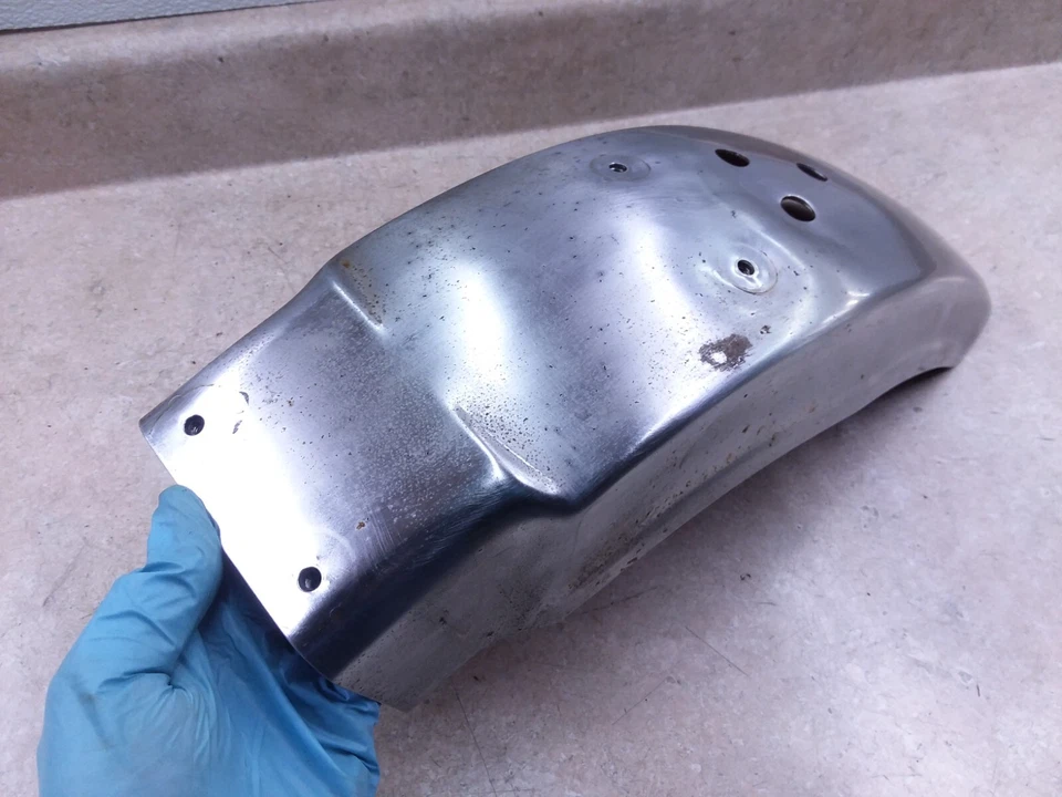 Guardabarros trasero Kawasaki 400 KZ KZ400 (KZ400B) dañado 1979 de colección ANS-B155 Foto 4 de 4