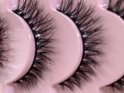 10 Paar Wimpern Russian Strip Lashes Natural Wispy Fluffy 3D Fake Eyelashes 