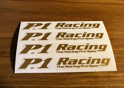 4er Set Buddy Club P1 Racing Sticker Aufkleber. FELGEN AUFKLEBER