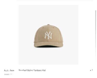 SS21 Aime Leon Dore ALD New Era 59Fifty Brushed Nylon Yankees Hat Khaki Sz  7 3/4 | eBay