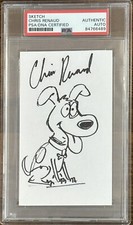 The Secret Life Of Pets Dog Original Sketch Drawing Signed Chris Renaud PSA DNA