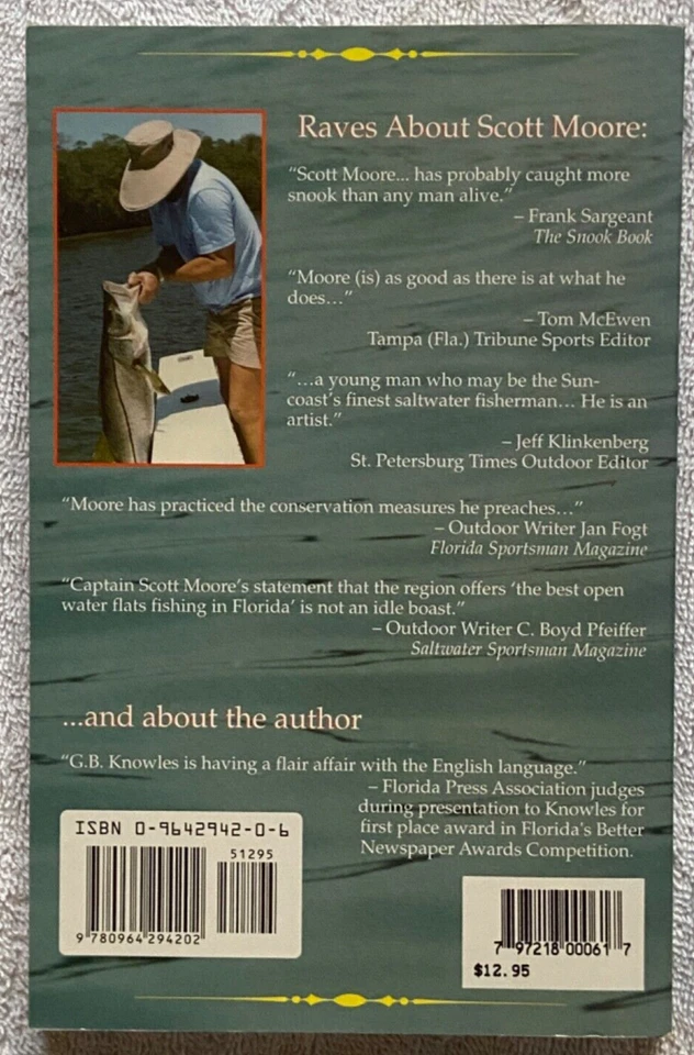 CAPTAIN SCOTT MOORE'S SNOOK FISHING SECRETS  G.B. Knowles SIGNED BY BOTH! RARE! — 第 2/4 张图片