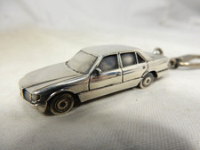 Rare vintage 925  Silver Mercedes Benz W 126 sedan key chain Schl&uuml;sselanh&auml;nger