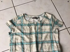 Robe Fille Bleu Métallique Jean Bourget - Taille 6-8 Ans - Sans Manches - Neuve Sans étiquettes
