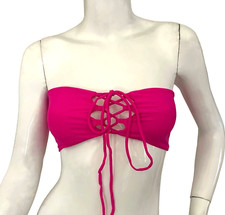  SHEIN Hot Pink Top/Bikini Top/Swimsuit/Swimwear Stretch Summer/Pool/Beach S