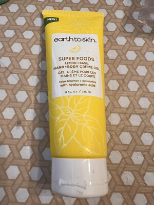 Earth to Skin Lemon Basil Body Cream 236ml 8oz