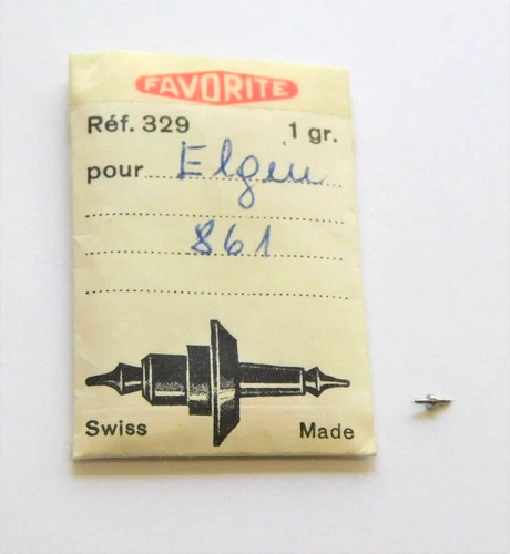 Elgin 16"' Caliber 861 Swiss made  Pocket Watch Balance staff x  1 piece