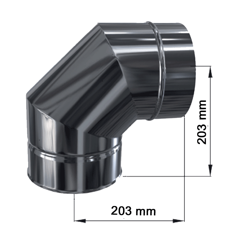 Edelstahl Kaminrohr Reduzierstück 120mm Auf 100mm - Hitzebeständig Für Öfen & Kamine