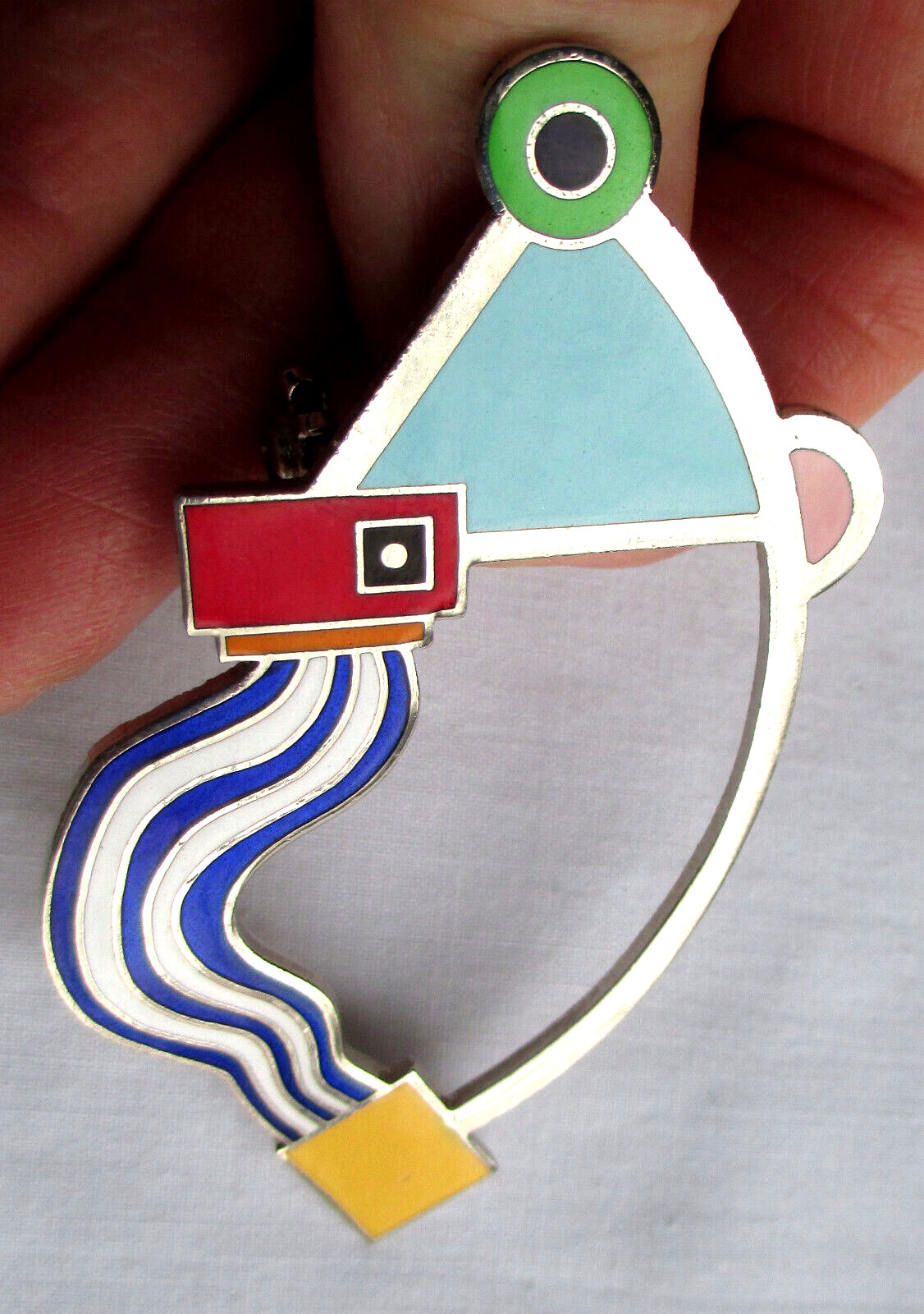 Vintage 80 Post Modern Abstract Memphis Zanini Ac… - image 1